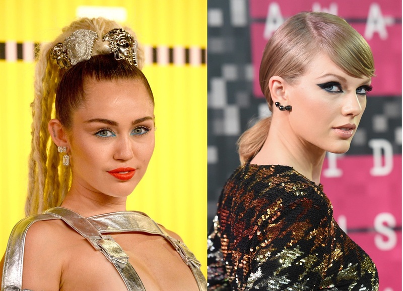 麥莉Miley Cyrus和泰勒絲Taylor Swift的眼線造型很有看頭